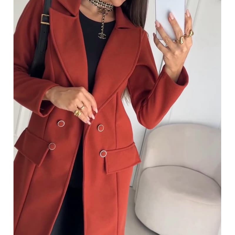 Casaco sobretudo feminino lã Batida para o inverno