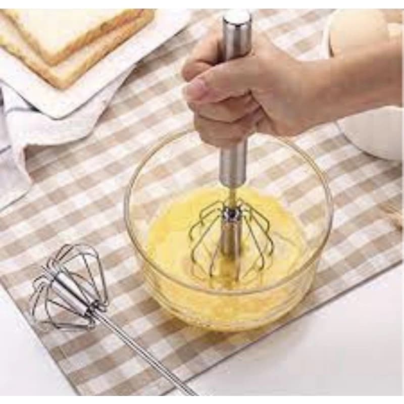 Batedor Manual De Clara Neve Ovos Giratório Profissional Inox - COD 76508 \ 76057