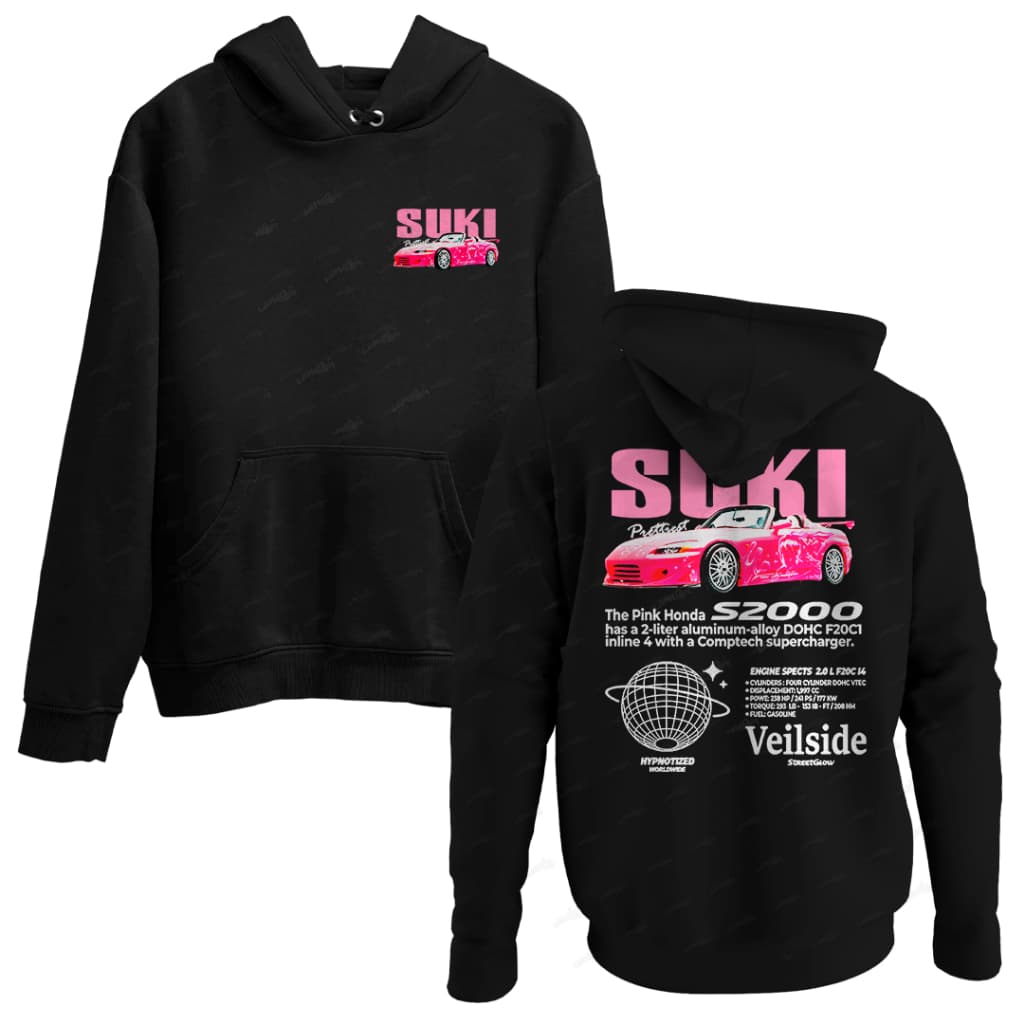 Moletom Canguru Casal Unissex Carro Soki Pink F/C (LEIA A DESCRIÇÃO)