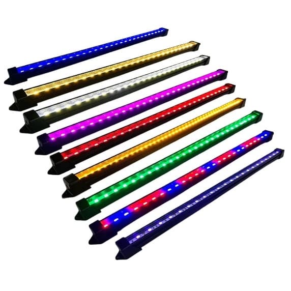 01 Luminária Led Cores  Para Aquário Marinho Ou Plantado 20cm a 100cm com Plug COM FONTE