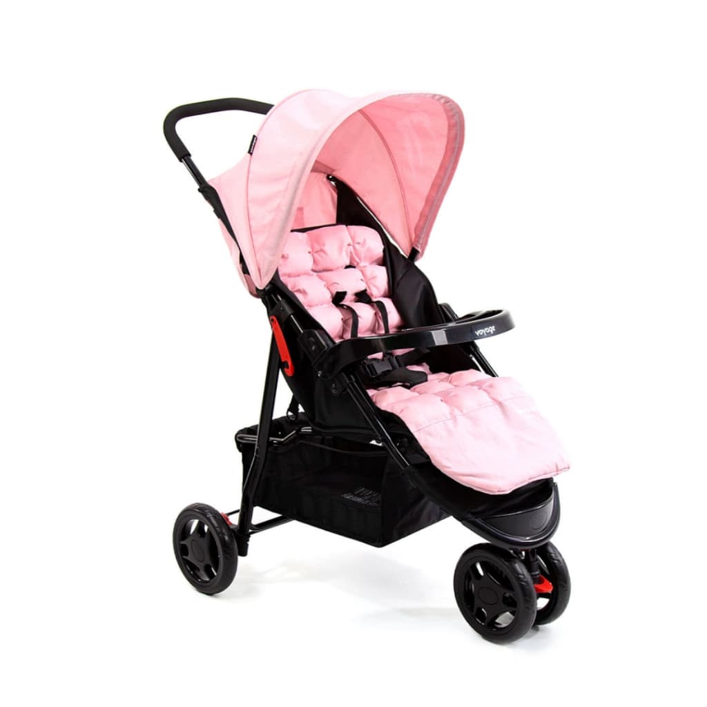 Carrinho de Bebê Delta Rosa Mescla - Voyage