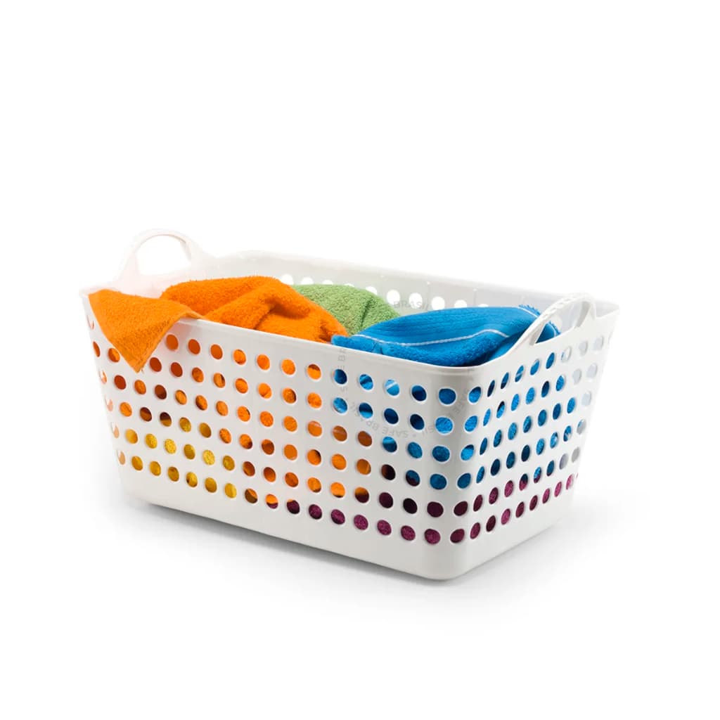 Cesto Para Roupa Suja Flexível Retangular 22 Litros Multiuso Organizador Brinquedos Lavanderia Arthi