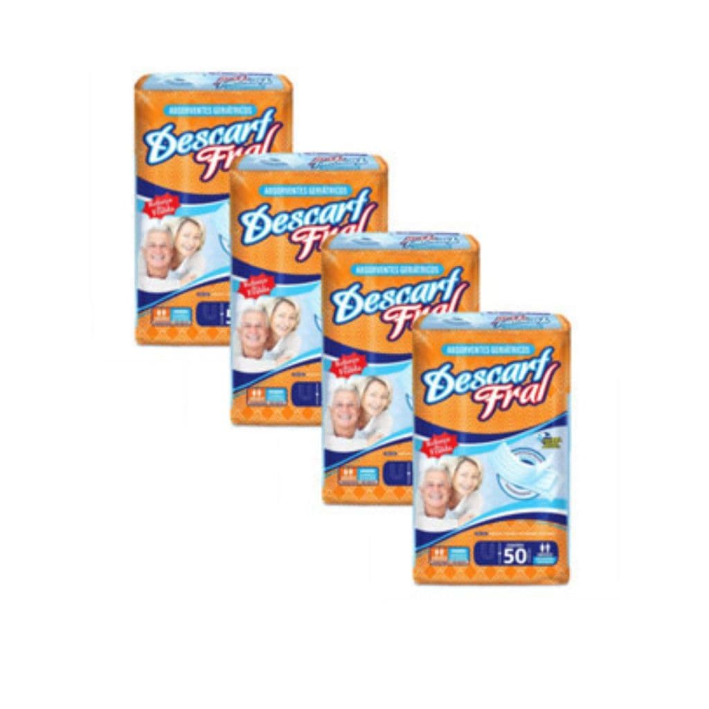 Absorvente Geriátrico Descart Fral Kit c/ 4