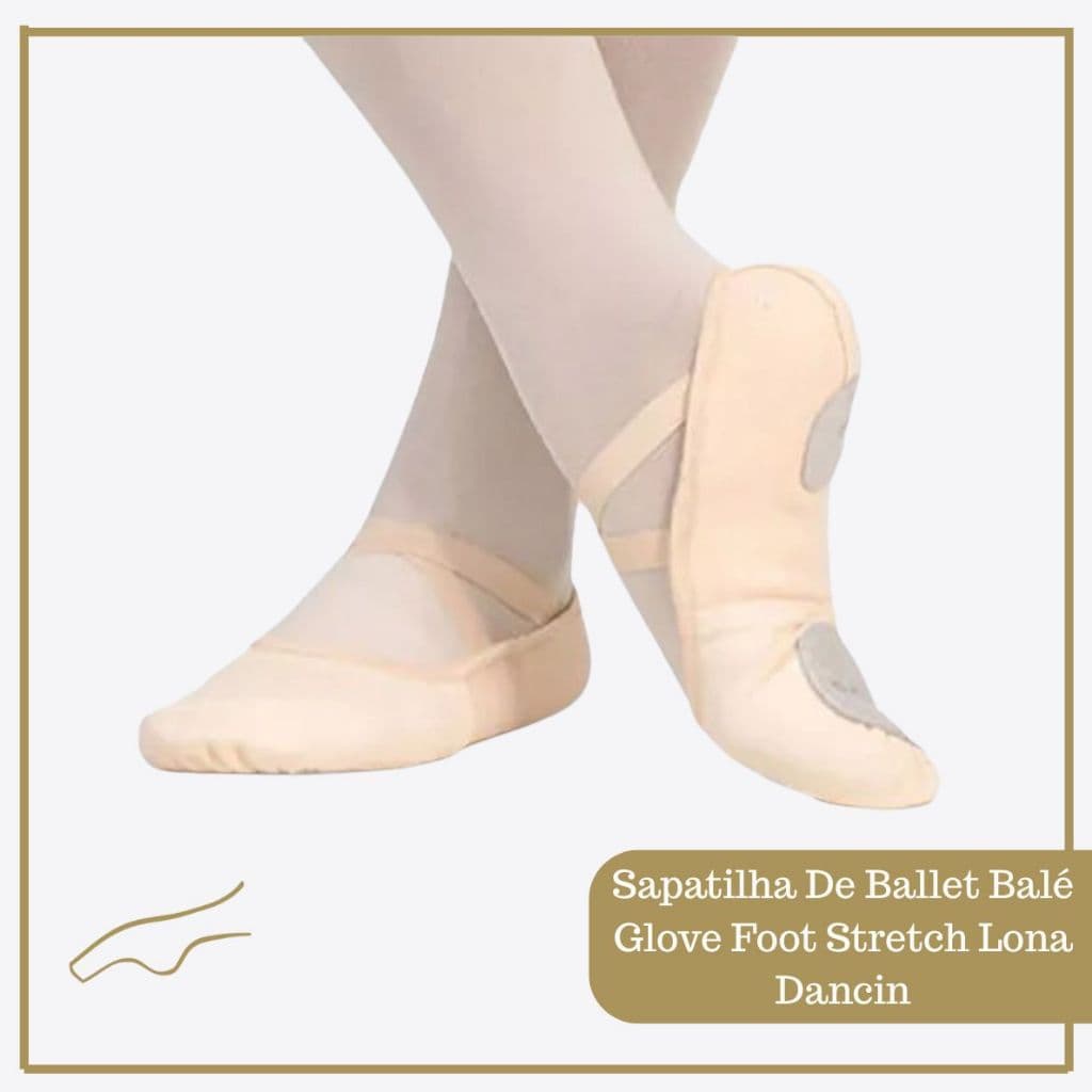 Sapatilha De Ballet Glove Foot Stretch Dancin (Coton e Sarja)
