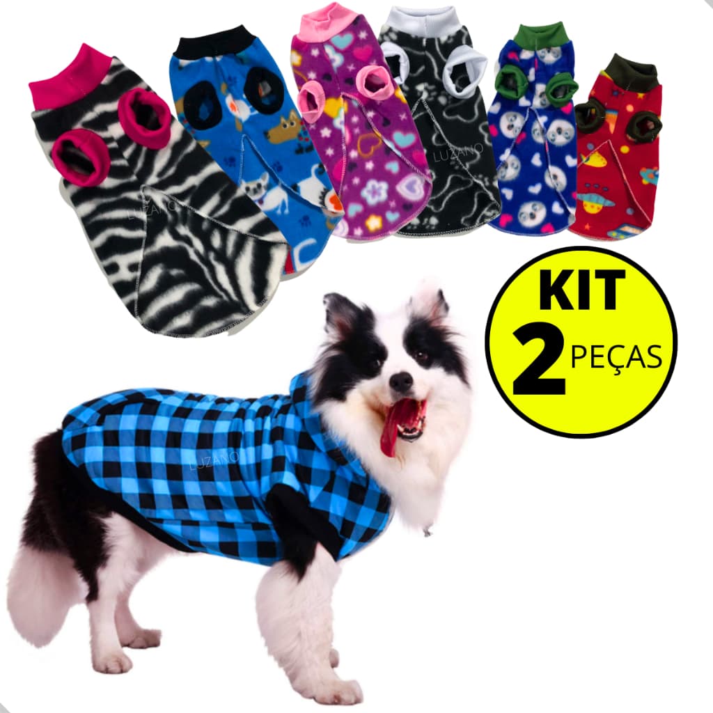 Roupa para Cachorro Roupa Pet Vestido Roupinha de Frio Soft Grande Porte Roupas para Cachorro