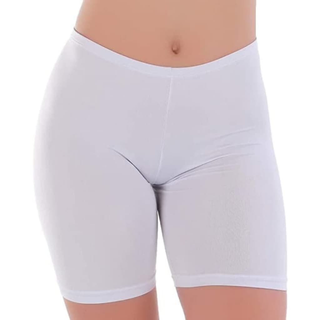 Kit 3 Short Anágua Meia Perna Liso Conforto Segunda Pele Feminino