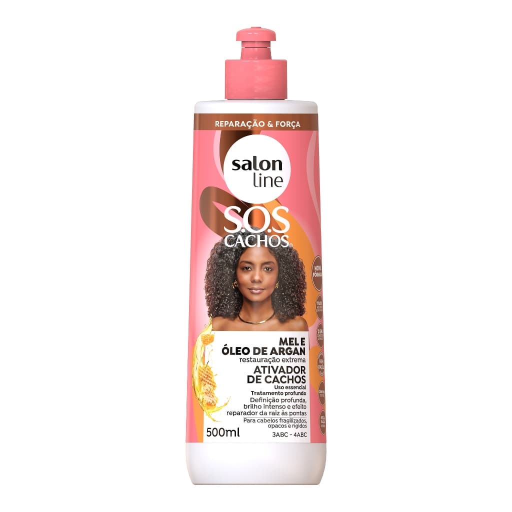 Ativador de Cachos SOS Cachos Mel e Óleo de Argan 500ml