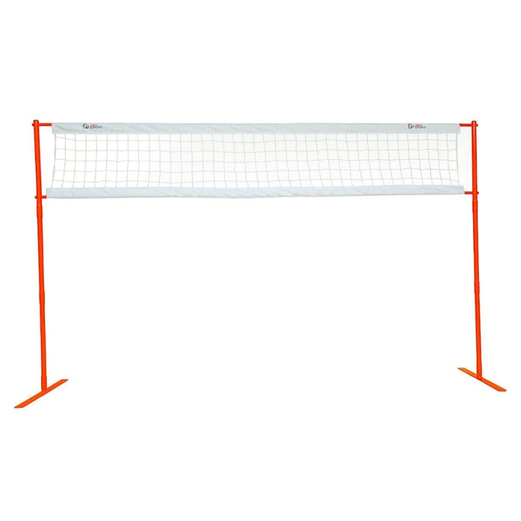 Kit Mini Vôlei 3 metros Portátil Com Rede E Postes Ajustáveis - Fácil Esporte