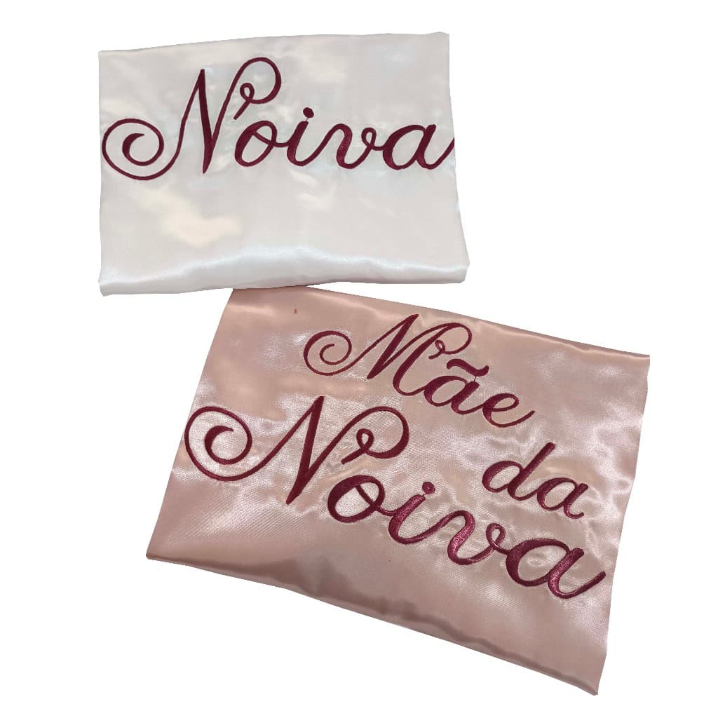 Kit com 2 Robes de Cetim Casamento Noiva Mãe Madrinha