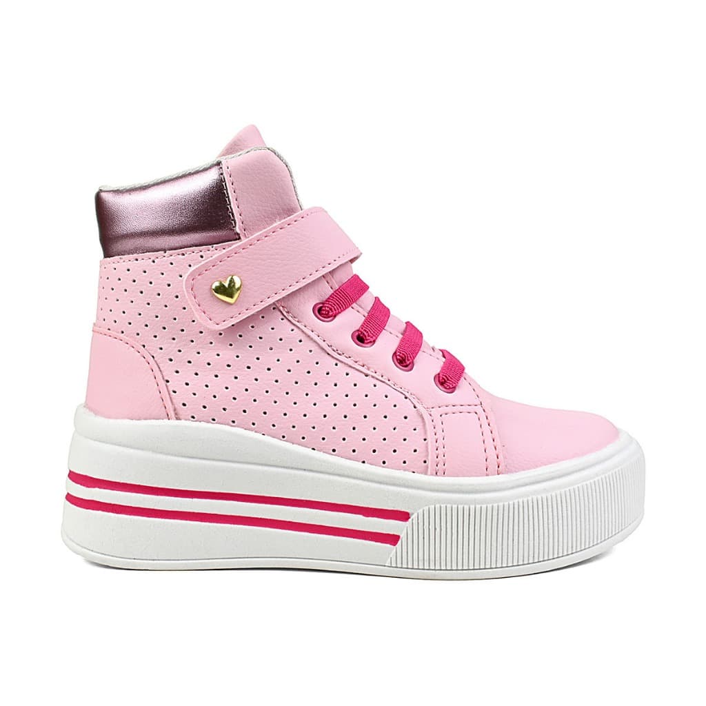 TÊNIS INFANTIL CANO ALTO MENINA BOTINHA CONFORTÁVEL MODA