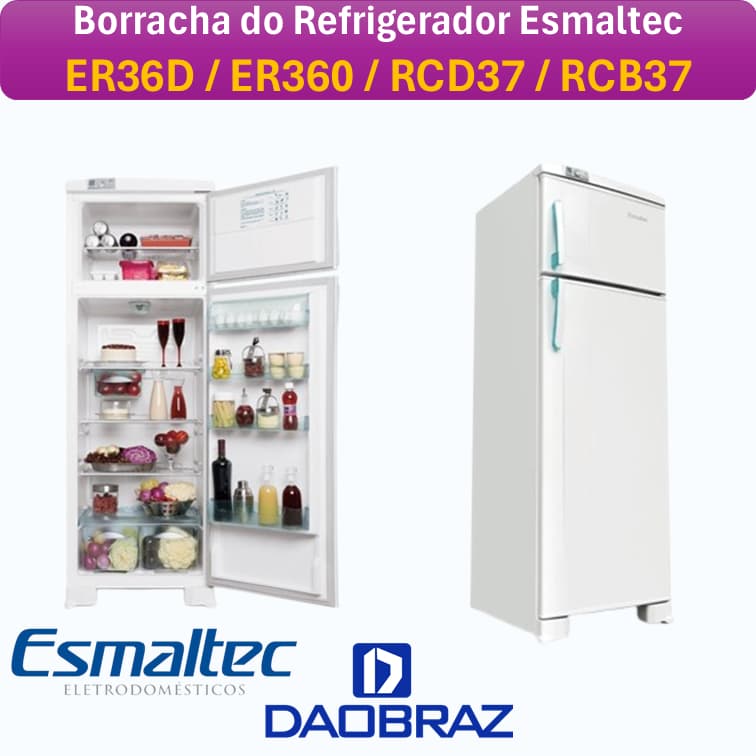Jogo de Borrachas/Gaxetas Para Esmaltec Er36d Er360 Rcd37 Rcb37 Geladeira Refrigerador da Porta