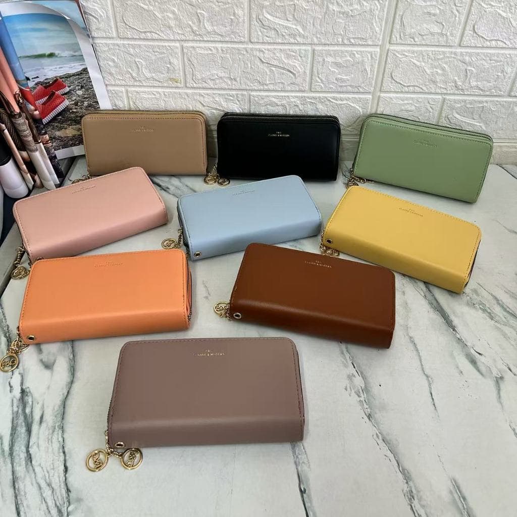 Carteira  feminina com 2zíper Coleção Deluxe