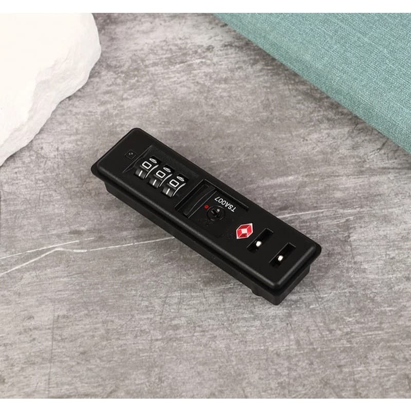 Cadeado TSA Segredo Numérico com 3 Números Embutida para Malas de Viagem