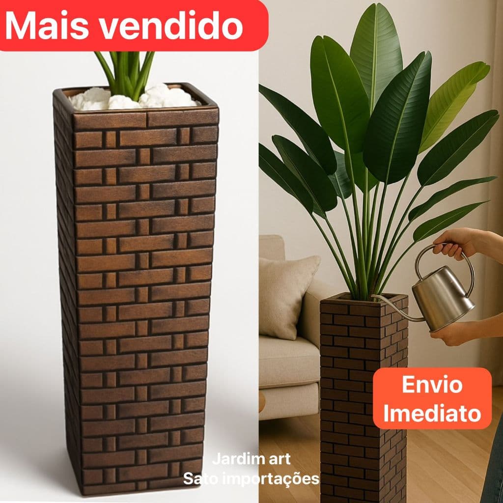 Vaso Torre Coluna p/ Flores e Plantas 54 ou 40cm