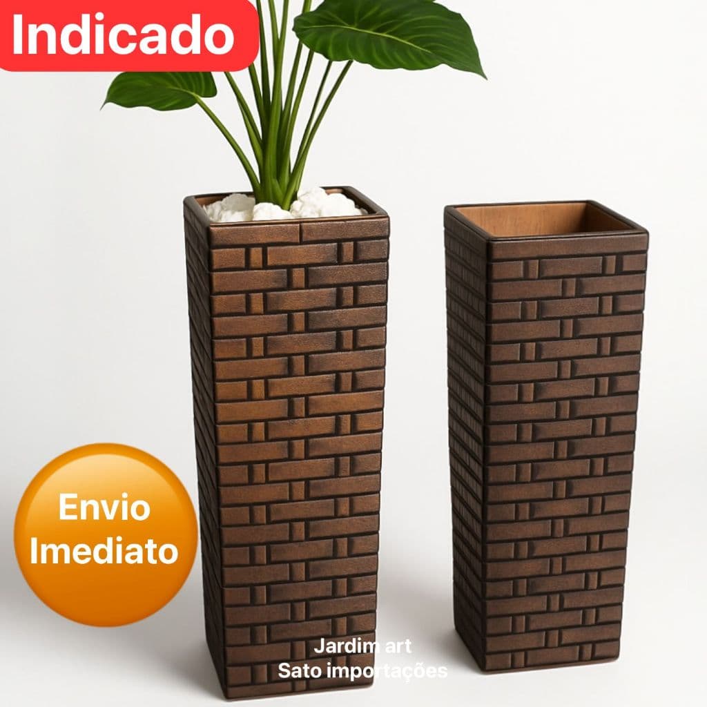 Vaso Coluna Torre Elegante 54cm ou 40cm Versátil