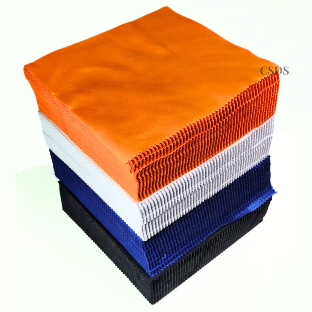 Flanela Branca 15x15  Kit 100 Flanelas Microfibra Macia Poliéster Tecido Premio Melhor Qualidade