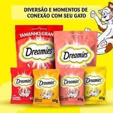Kit com 22 unidades Petisco Dreamies para Gatos Adultos 40g