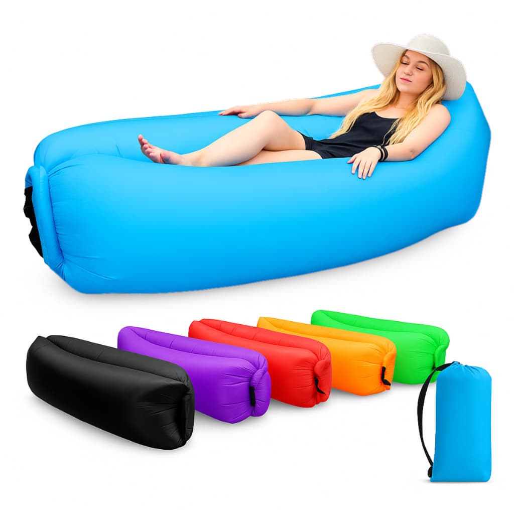 Sacos de Dormir Infláveis Multiuso Portátil Camping - Cama de Acampamento e Praia