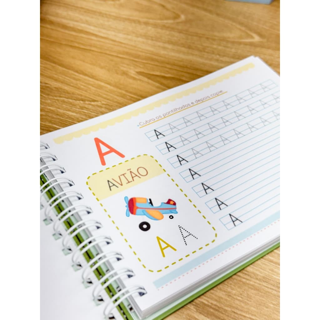 APOSTILA/ CADERNO ATIVIDADES DO ALFABETO, CALIGRAFIA LETRA BASTÃO/ CAIXA ALTA