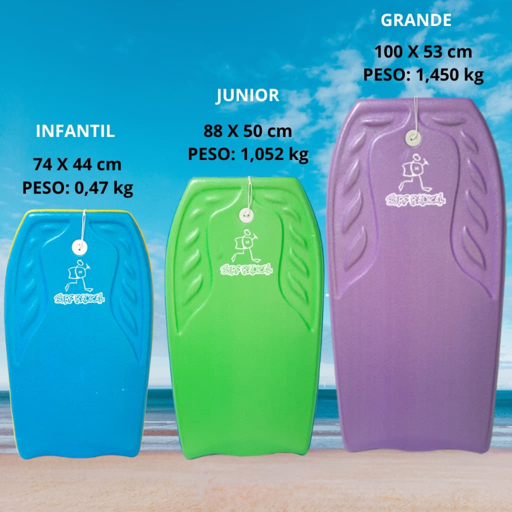 Prancha Brinquedo de Praia e Piscina Infantil Bodyboard Prancha Natação Pequena Média ou Grande