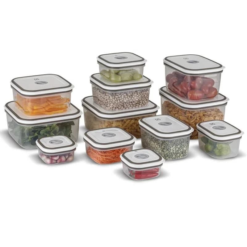 Kit 12 Potes Herméticos Electrolux | Vedação 100% | BPA Free | Organizadores Cozinha + Tampas Transparentes