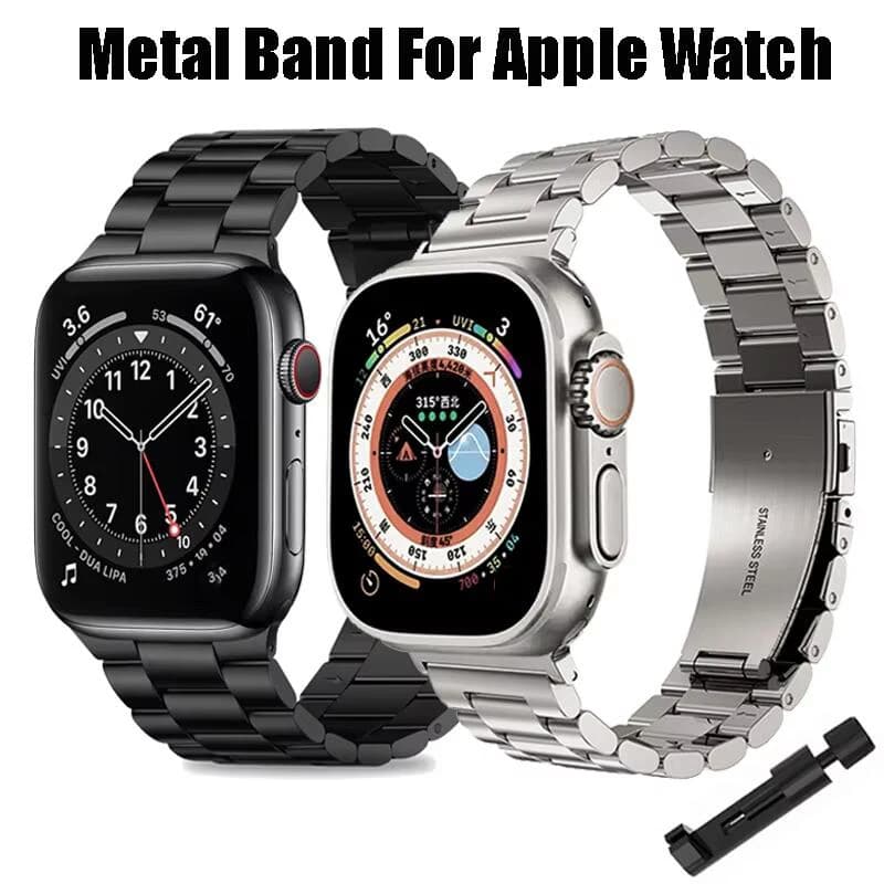 Pulseira  Para Apple Watch Iwo W37 PRO 38 40 42 44 41 45 46 49 mm-aço inoxidável sólido Elos 3 NÃO INCLUI RELOGIO