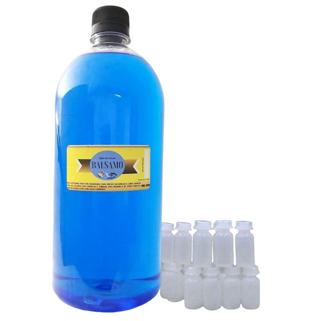 Oleo de Unção BÁLSAMO - 1 litro + 5 frasconete