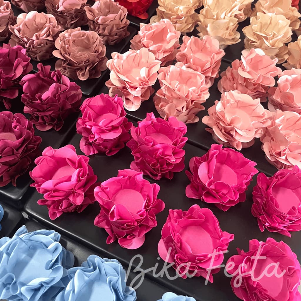 120 Forminhas de Doces Finos Flor Luxo Casamento Festa Cores