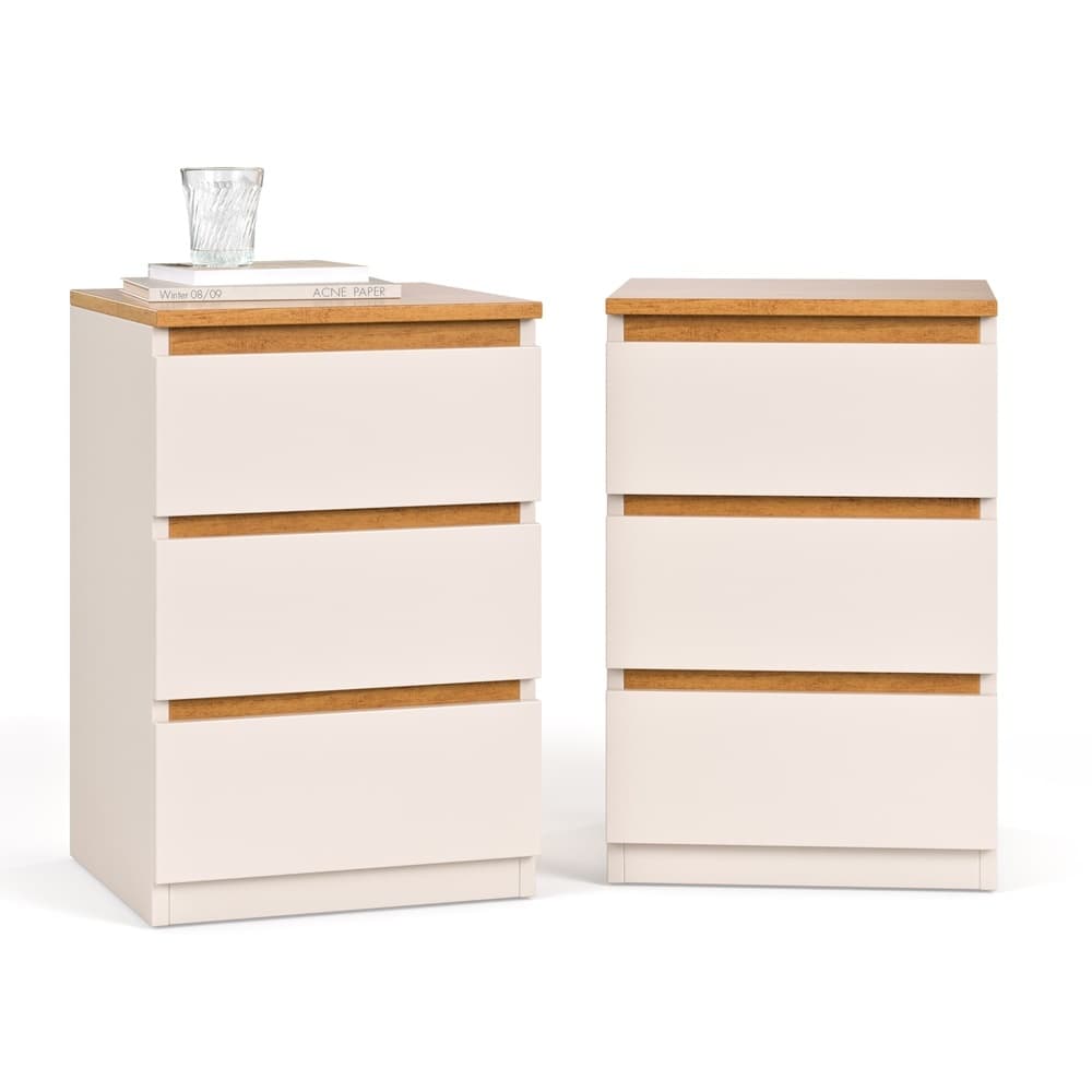 Jogo 2 Mesas Cabeceira Mesinhas Quarto Decoração Moderna Lateral Cama Organizadora MIX