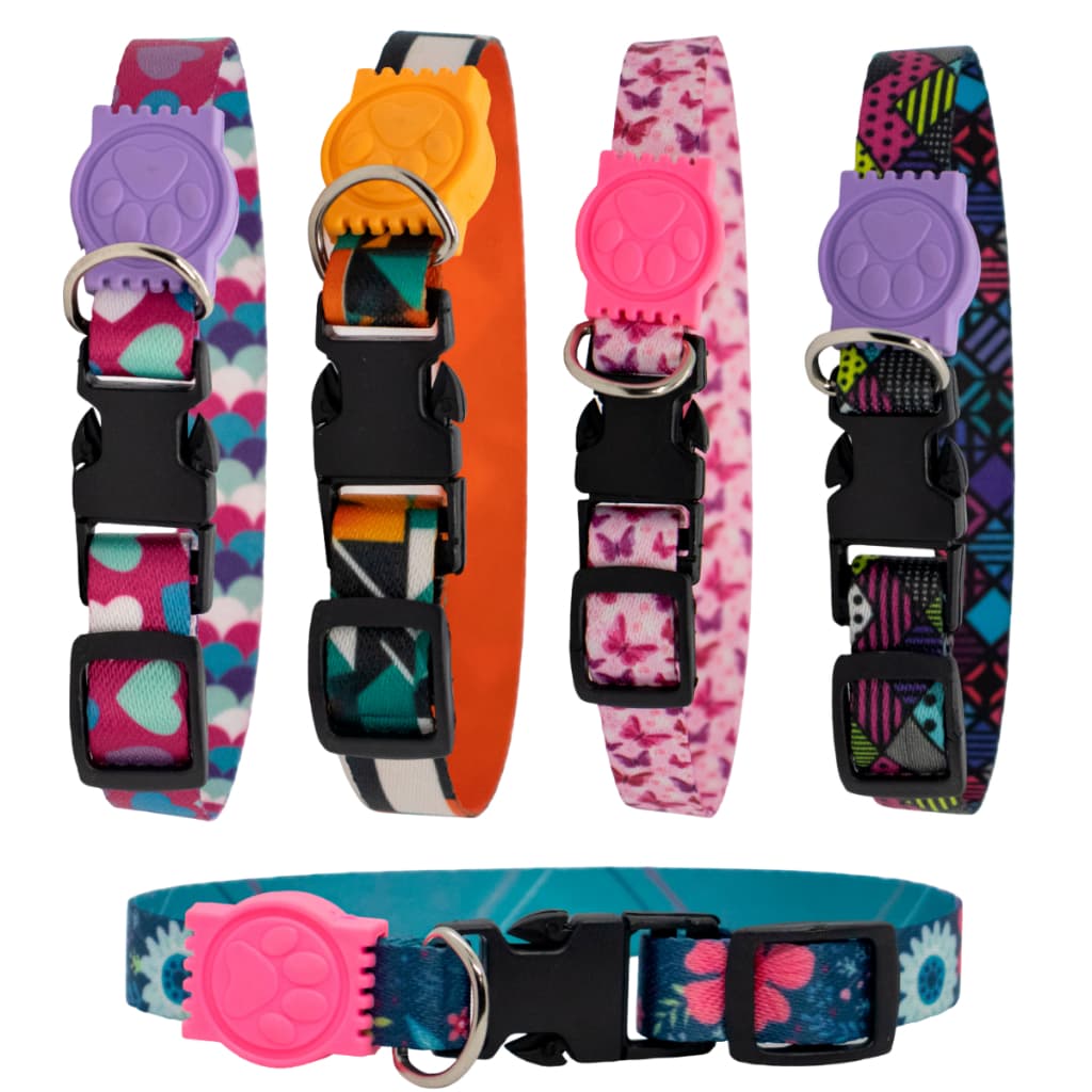 Trela Coleira Colar Para Gatos E Pet Porte Pequeno – Luxo