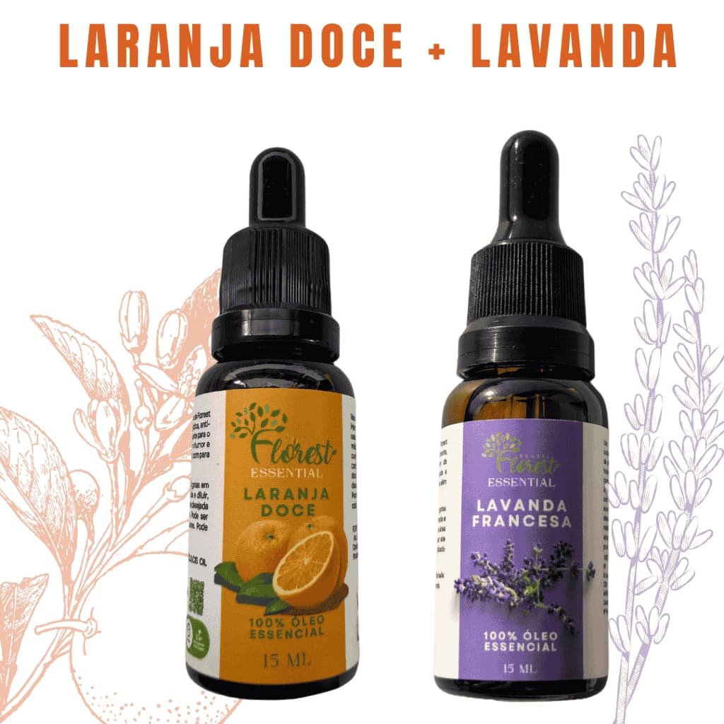 Kit Óleo essencial de Laranja Doce + Lavanda Francesa