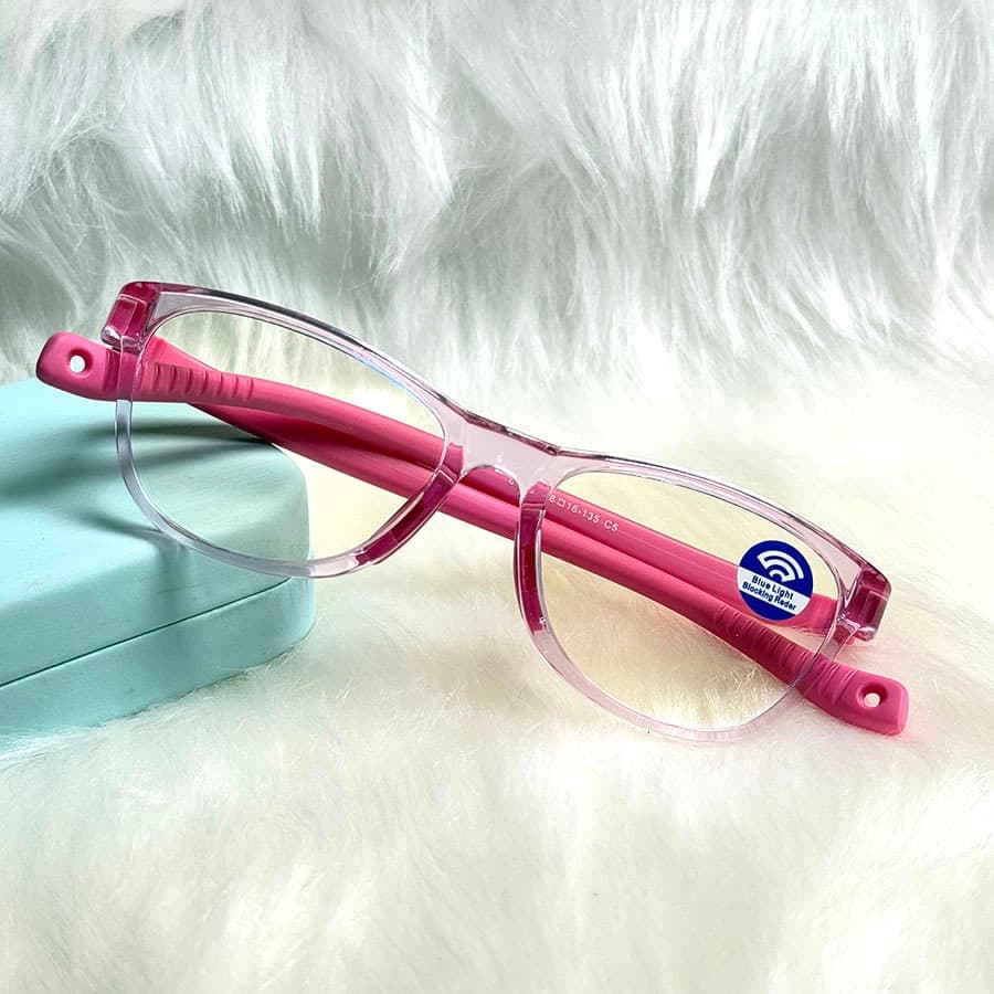 Armação Óculos Infantil De Grau TR-90+Silicone Inquebrável Pra /Menino/Menina (3-12 Anos) - 85211