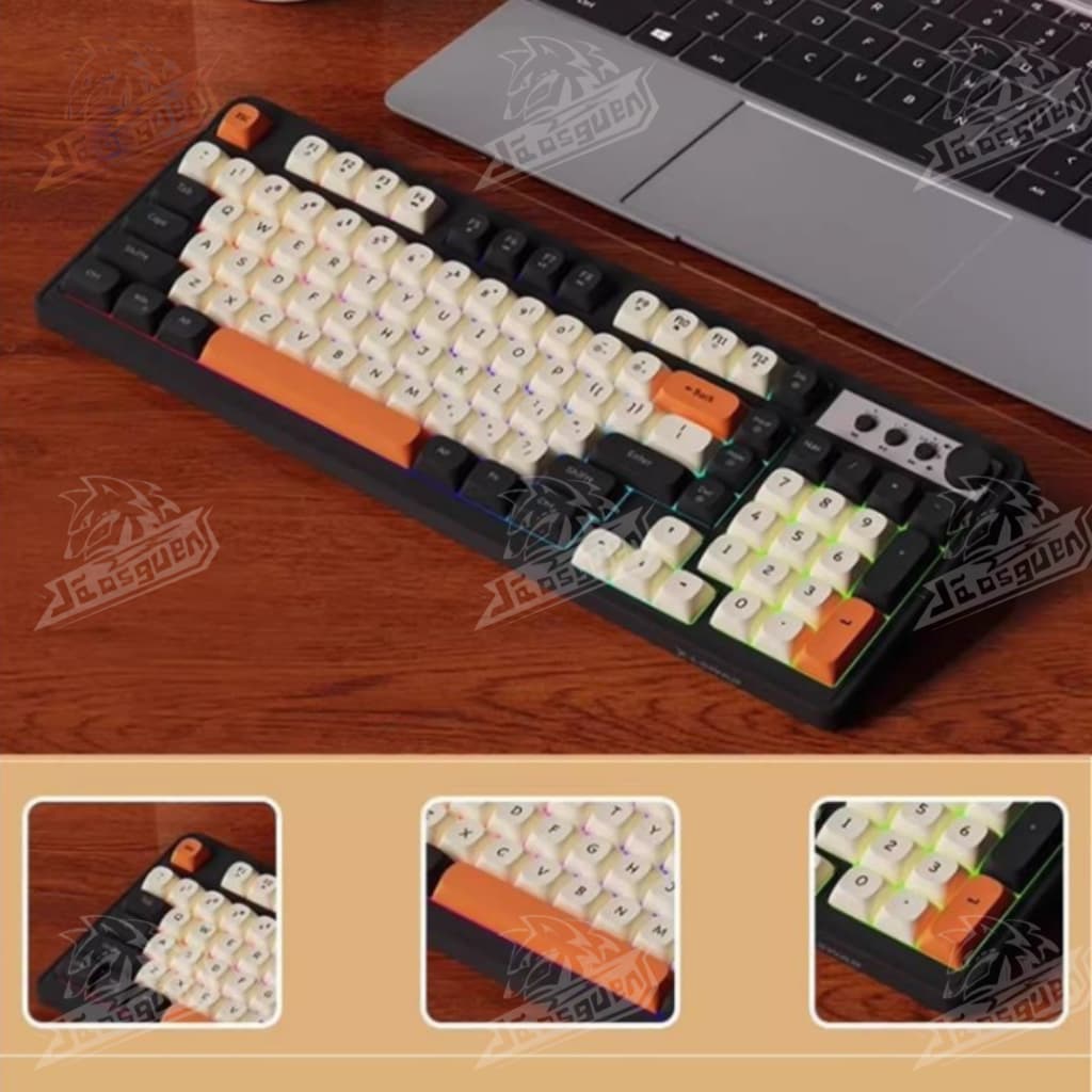 Teclado TKL LightSync Gamer RGB Semi-mecânico com fio