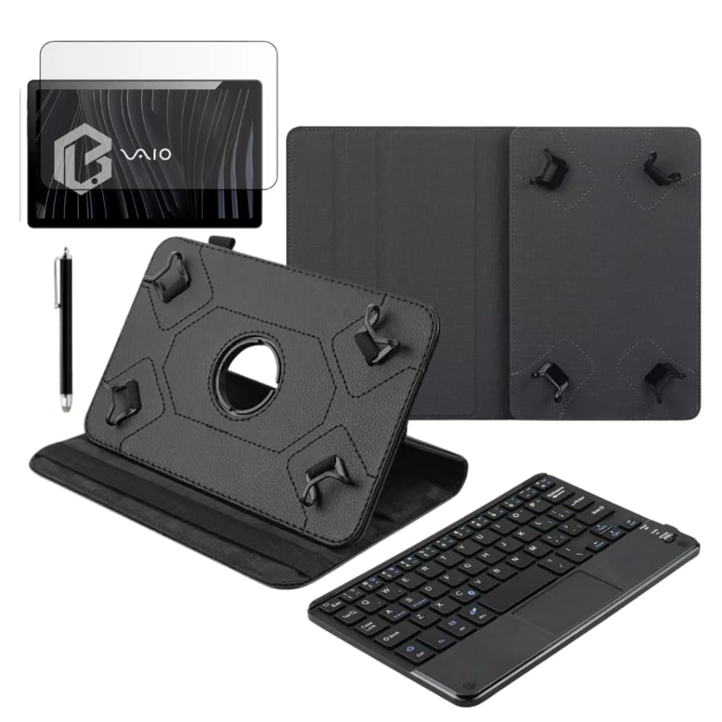 Kit Executivo Capa com Teclado Touchpad + Mouse + Caneta Para Tablet Vaio