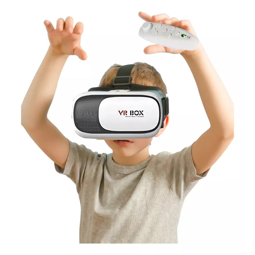 ÓCULOS VR BOX 2.0 3d Realidade Virtual + Controle (para Jogos e Filmes)
