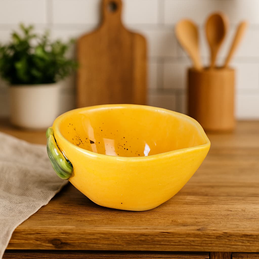 Bowl Cumbuca Limão Siciliano Cerâmica Louças Decoração