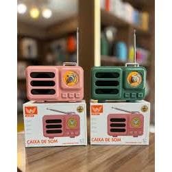 Rádio Retrô com Bluetooth e Luz Ambiente AD-8077 Altomex