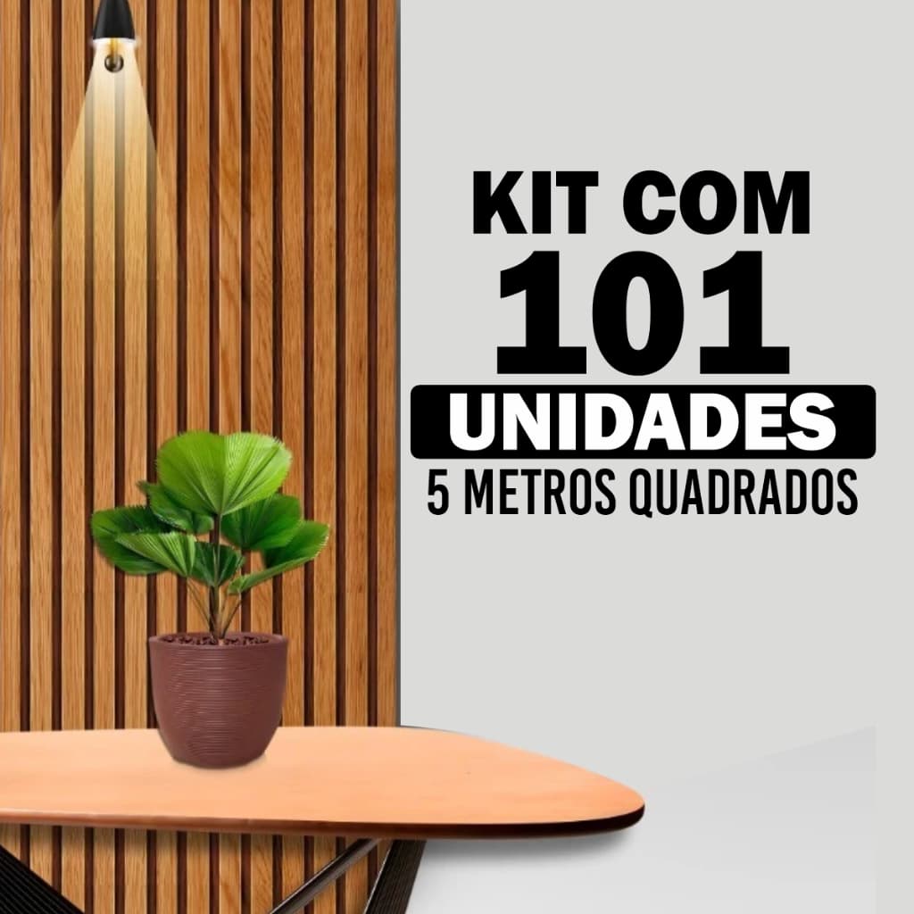 Kit até 101 Revestimentos Ripa Ripados MDF 45x11cm com Variações de 21 até 101 unidades atenção com vídeos de afiliados