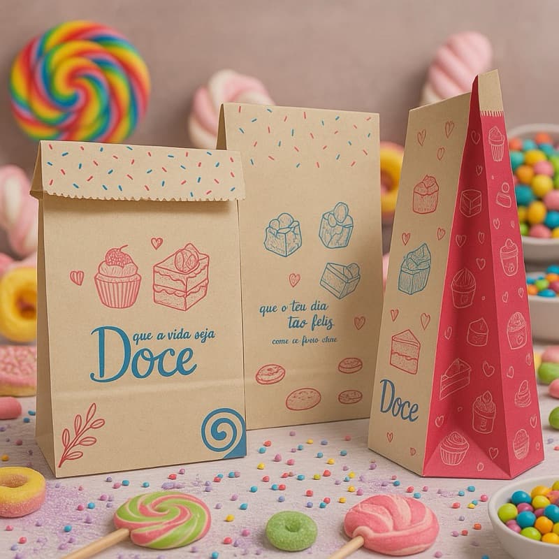 50~250 SACO SOS DOCE DOCERIA CONFEITARIA DOCINHOS COOKIES PP/P//G