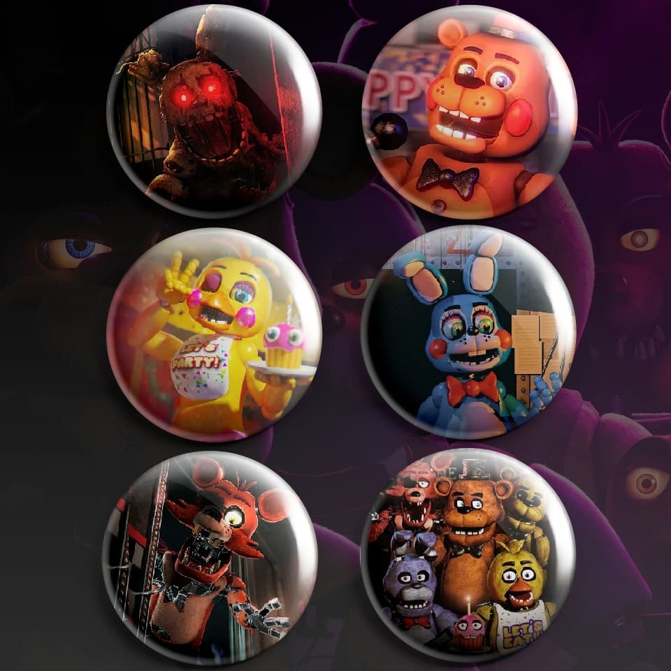 Bottons Broche Jogo Filme Five Nights at Freddy’s