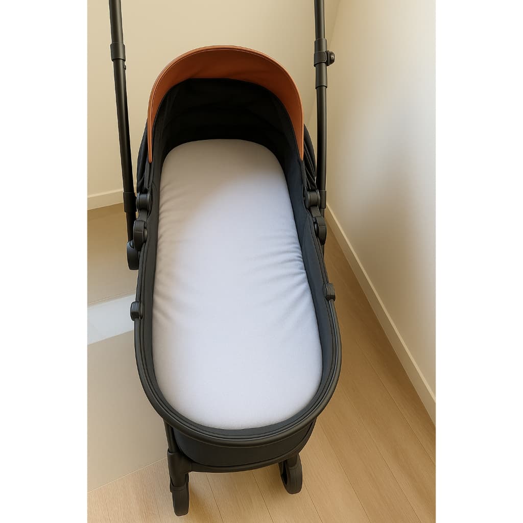 02 Lençol para Colchonete Colchão de carrinho tipo moisés 34x77