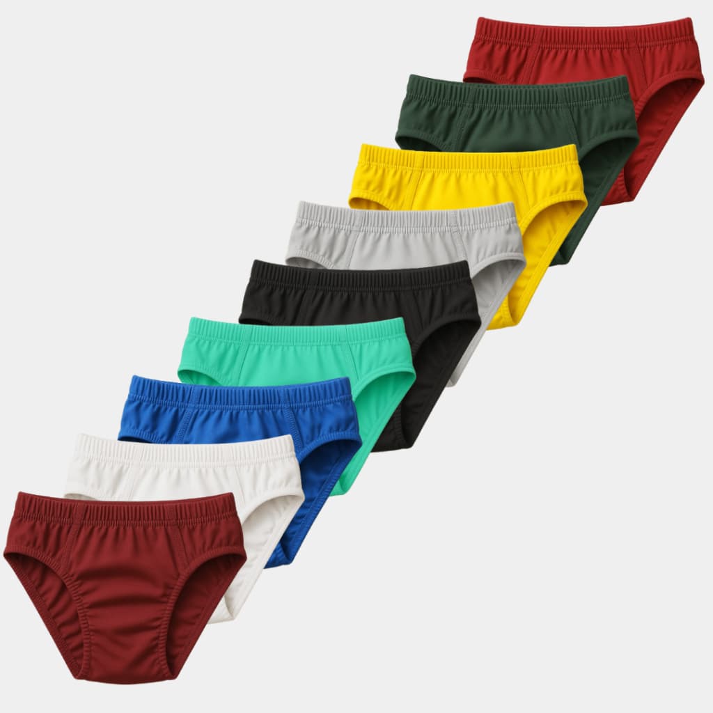 Kit 12 Cueca Slip Infantil Juvenil  01 a 12 Anos Microfibra