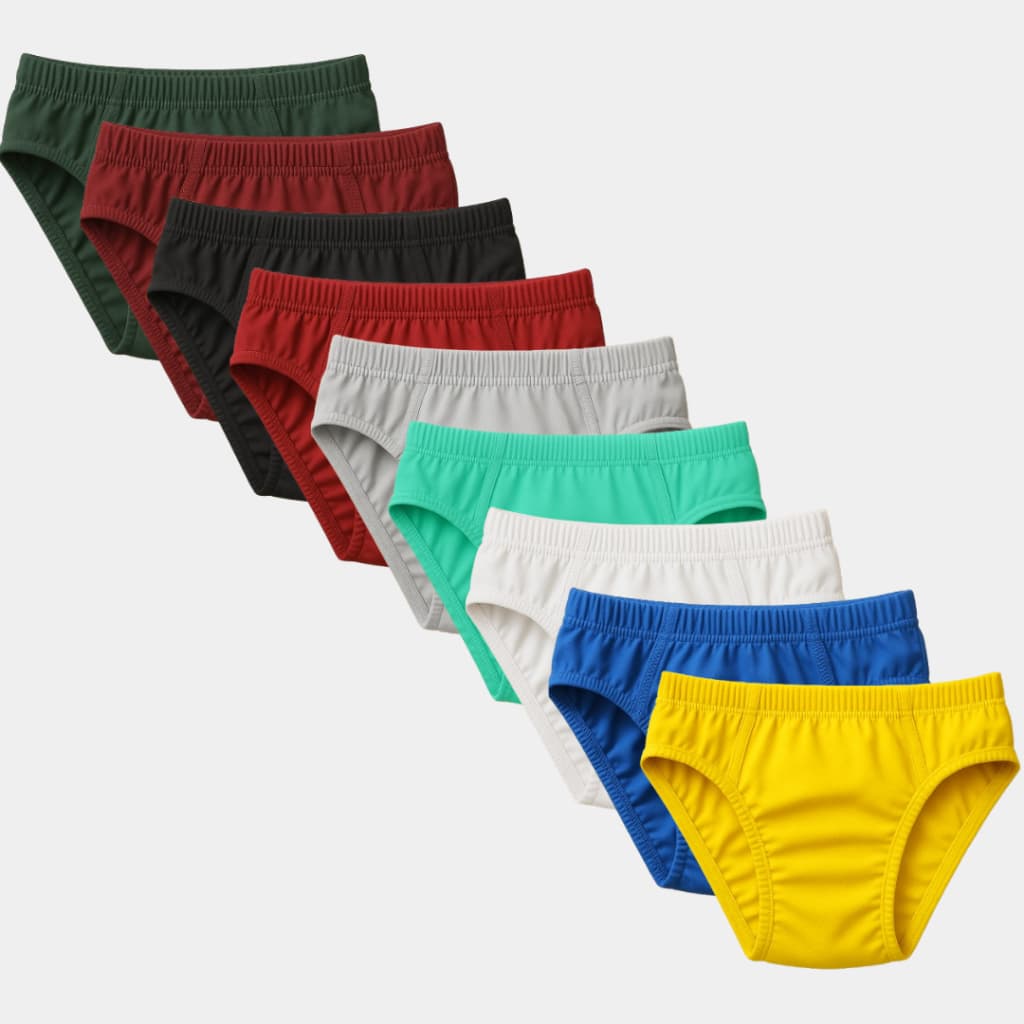 Kit 10 Cuecas Menino Infantil Juvenil Slip Tradicional Microfibra