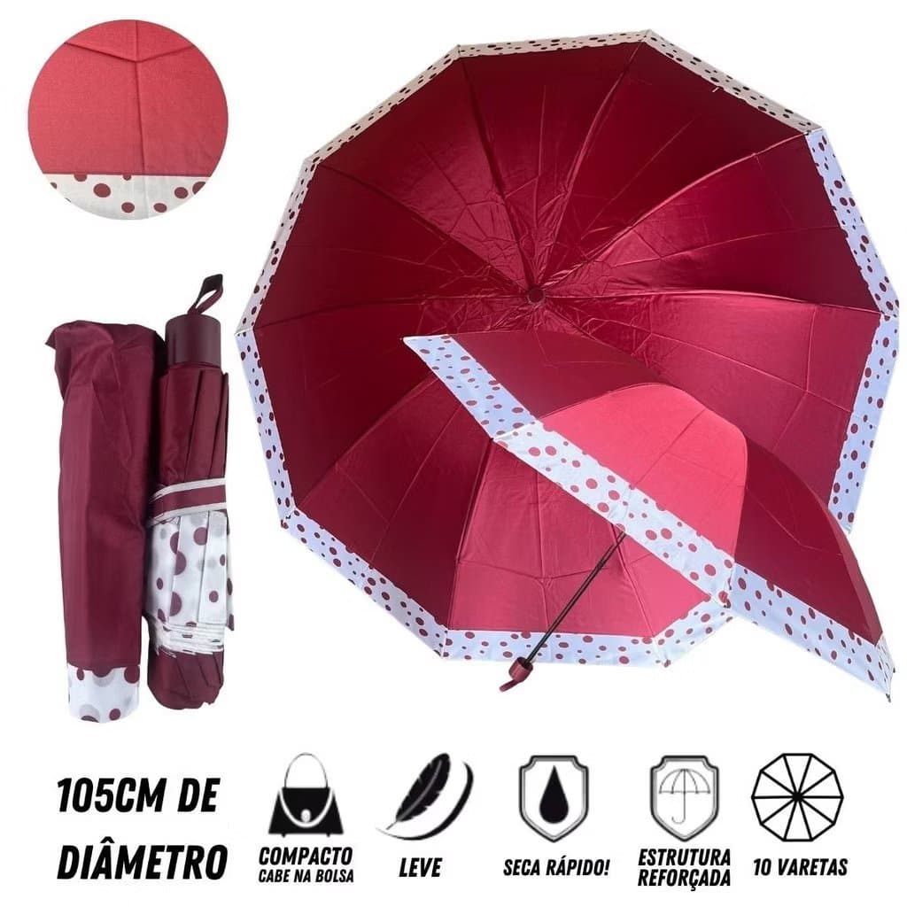 Sombrinha Grande Reforçado Original Cores Diversas