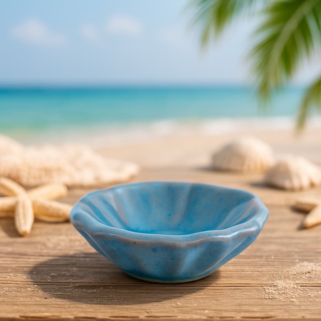 Concha Mini Cerâmica Louças Bowl Rústicos Decoração Mesa Posta Molhos Geleias Pimenta Manteiga