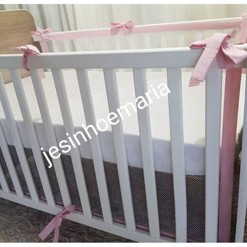 Tela antissuficante respiravel para berço padrão americano, menina, menino,grávidas,kit berço