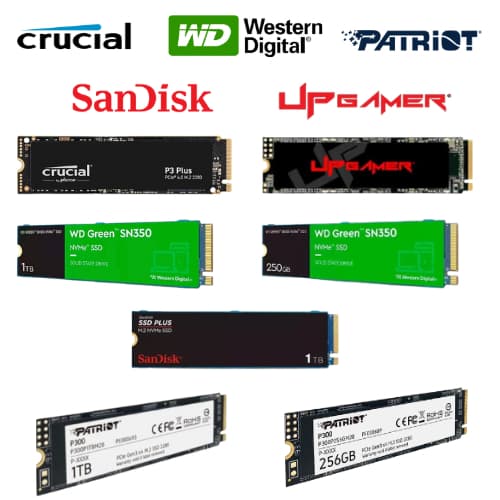 Hd NVMe 250GB / 256GB / 500GB / 1TB - Crucial Sandisk Patriot UpGamer WD Green Macrovip