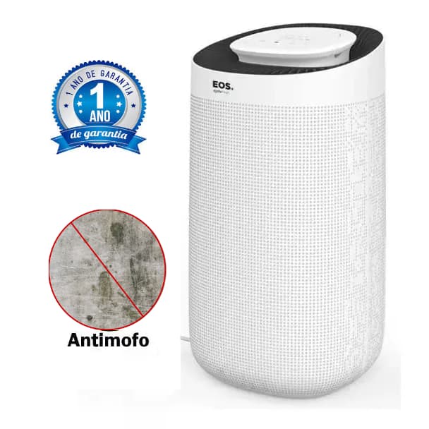 Desumidificador De Ar Compressor Antimofo Touch - Eos 12 litros Alta Eficiencia