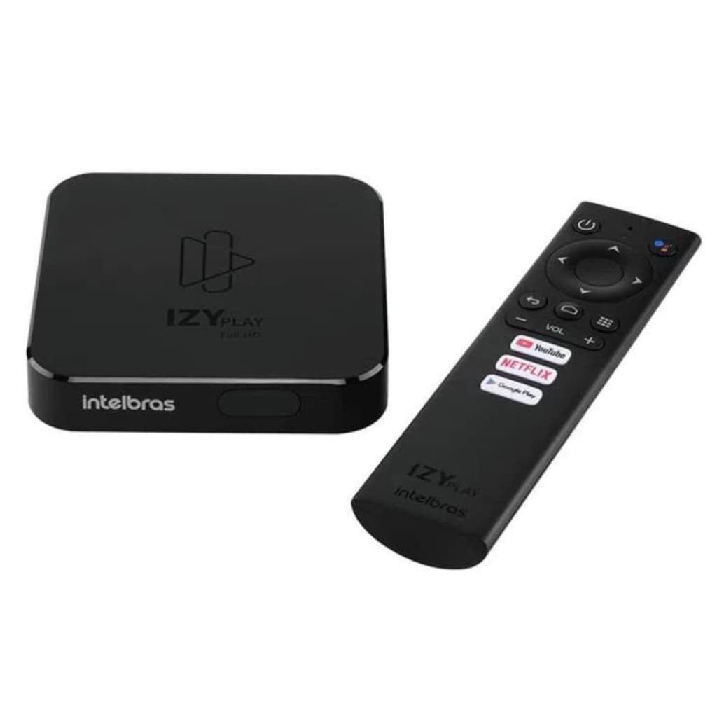 Conversor Digital Smart Tv Box Full Hd Izy Play Intelbras Hdmi Bluetooth Wi-fi Cor Preto