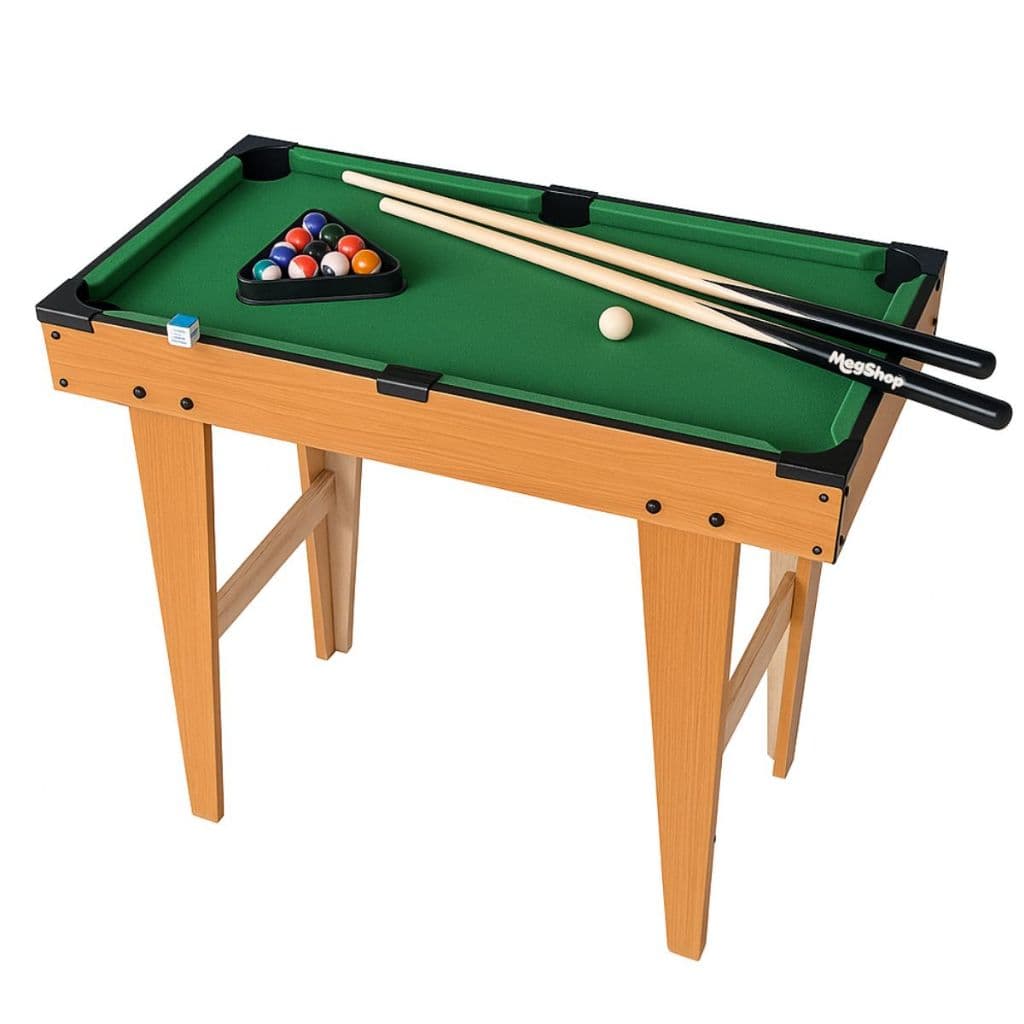Mesa de Sinuca Bilhar Snooker Portátil Tacos E Bolas pe alto